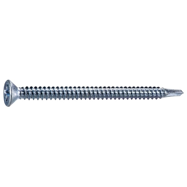 Midwest Fastener Self-Drilling Screw, #12 x 3 in, Zinc Plated Steel Flat Head Phillips Drive, 10 PK 931436 - main